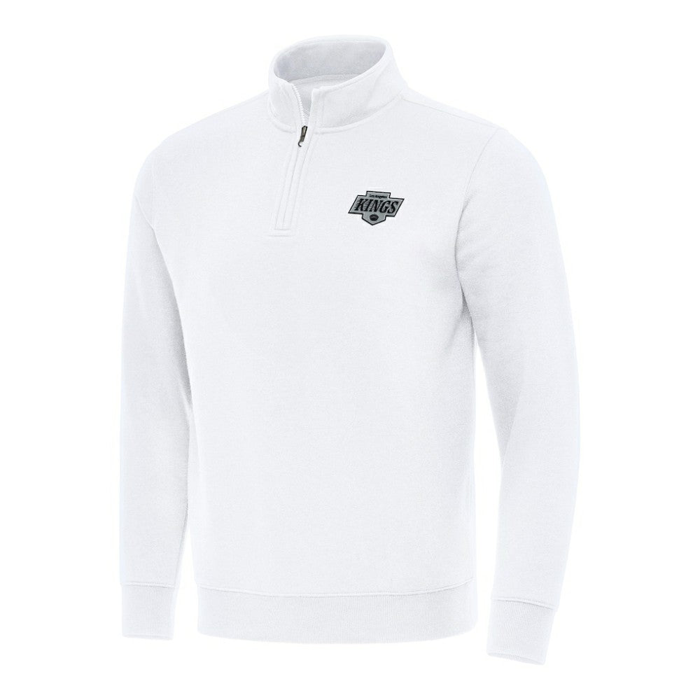 NHL Los Angeles Kings Antigua Victory Quarter-Zip Mock Sweatshirt - White
