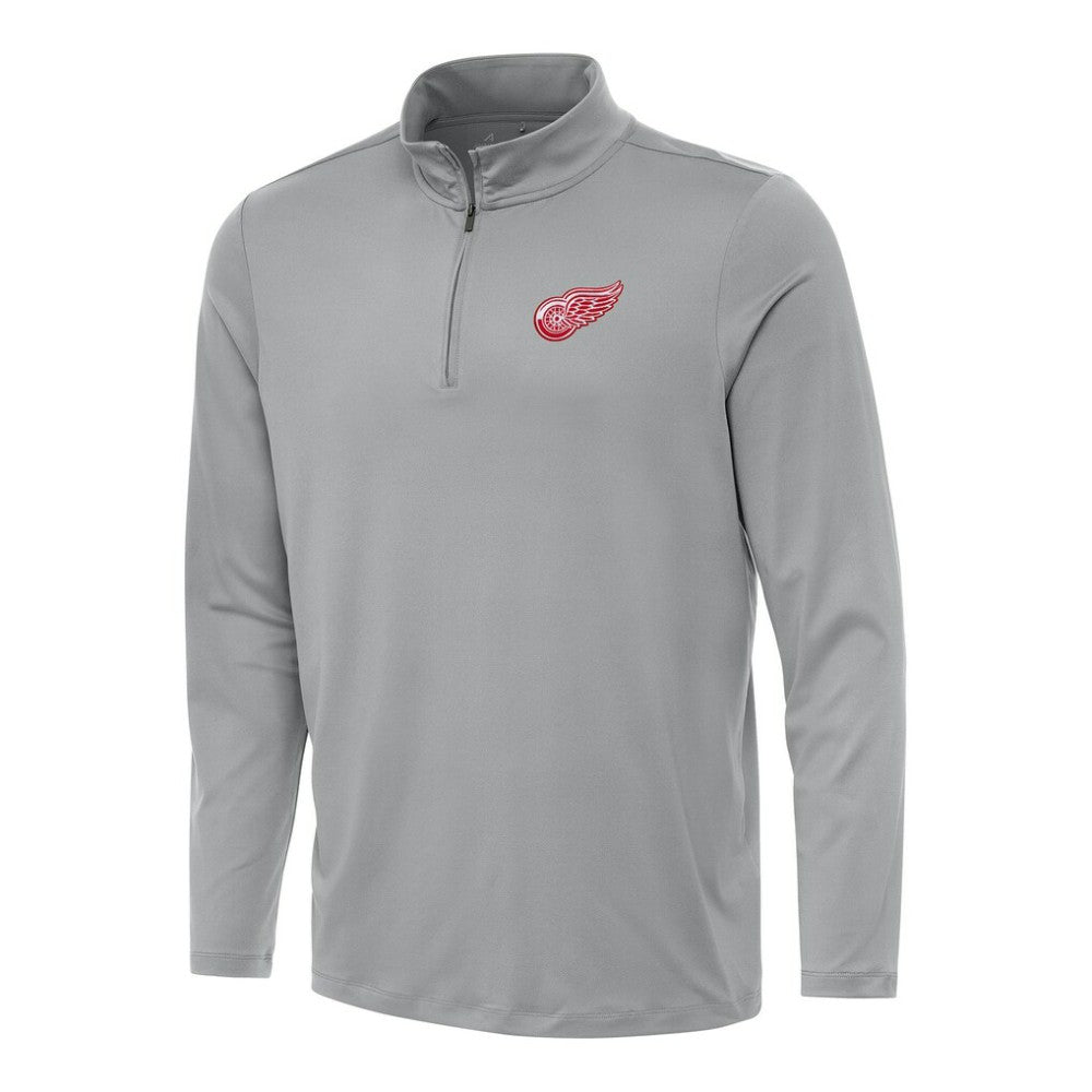 NHL Detroit Red Wings Antigua Reprocess Quarter-Zip Top - Gray