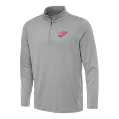 NHL Detroit Red Wings Antigua Reprocess Quarter-Zip Top - Gray