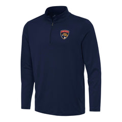 NHL Florida Panthers Antigua Reprocess Quarter-Zip Top - Navy
