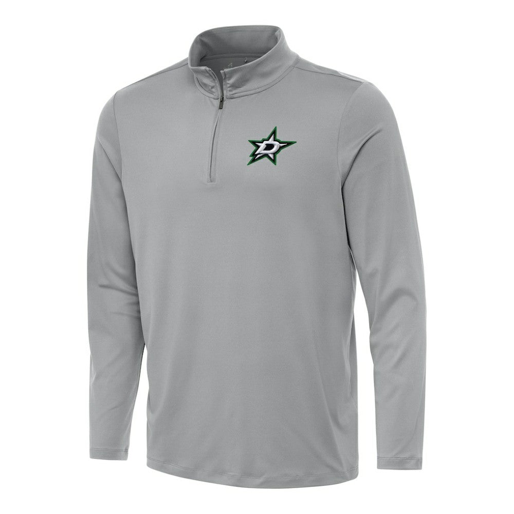 NHL Dallas Stars Antigua Reprocess Quarter-Zip Top - Gray