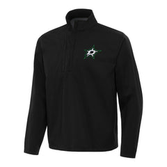 NHL Dallas Stars Antigua Brisk Quarter-Zip Windbreaker - Black