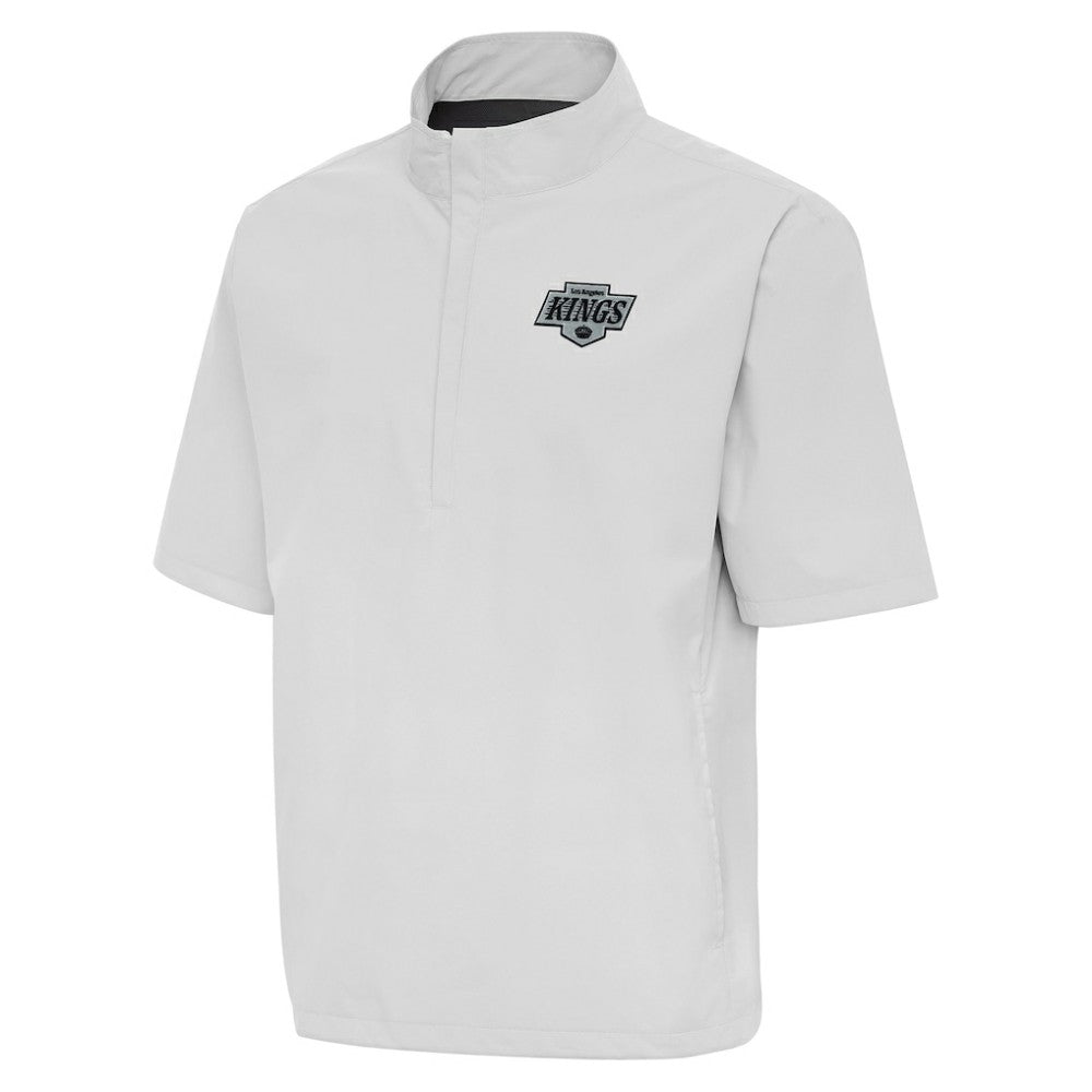 NHL Los Angeles Kings Antigua Brisk Quarter-Zip Windbreaker - Heather Gray