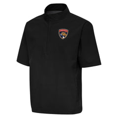 NHL Florida Panthers Antigua Brisk Quarter-Zip Windbreaker - Black