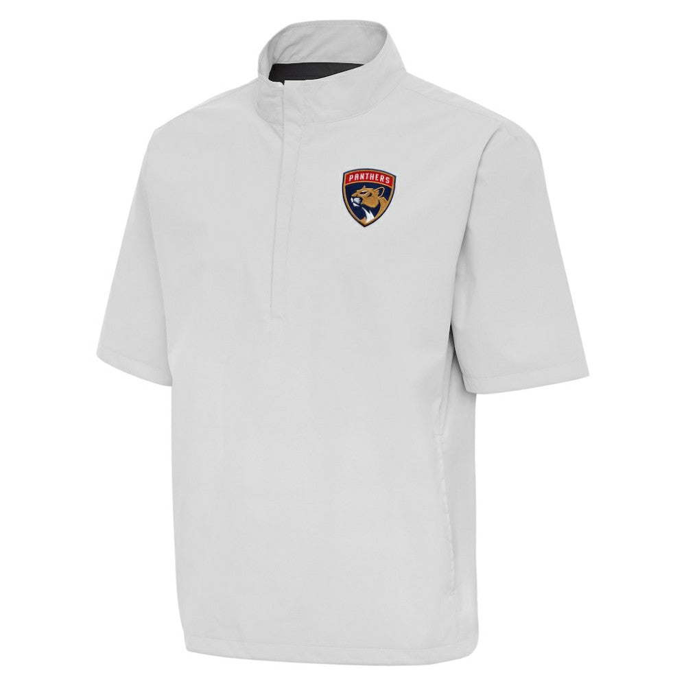 NHL Florida Panthers Antigua Brisk Quarter-Zip Windbreaker - Heather Gray