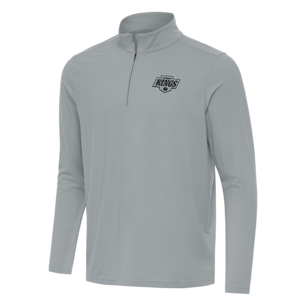 NHL Los Angeles Kings Antigua Intent Quarter-Zip Top - Gray