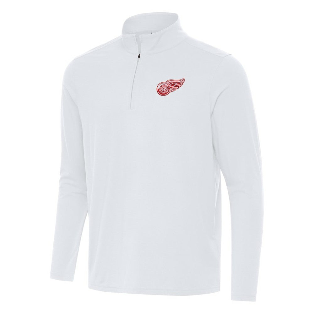 NHL Detroit Red Wings Antigua Intent Quarter-Zip Top - White