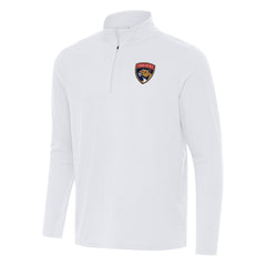 NHL Florida Panthers Antigua Intent Quarter-Zip Top - White