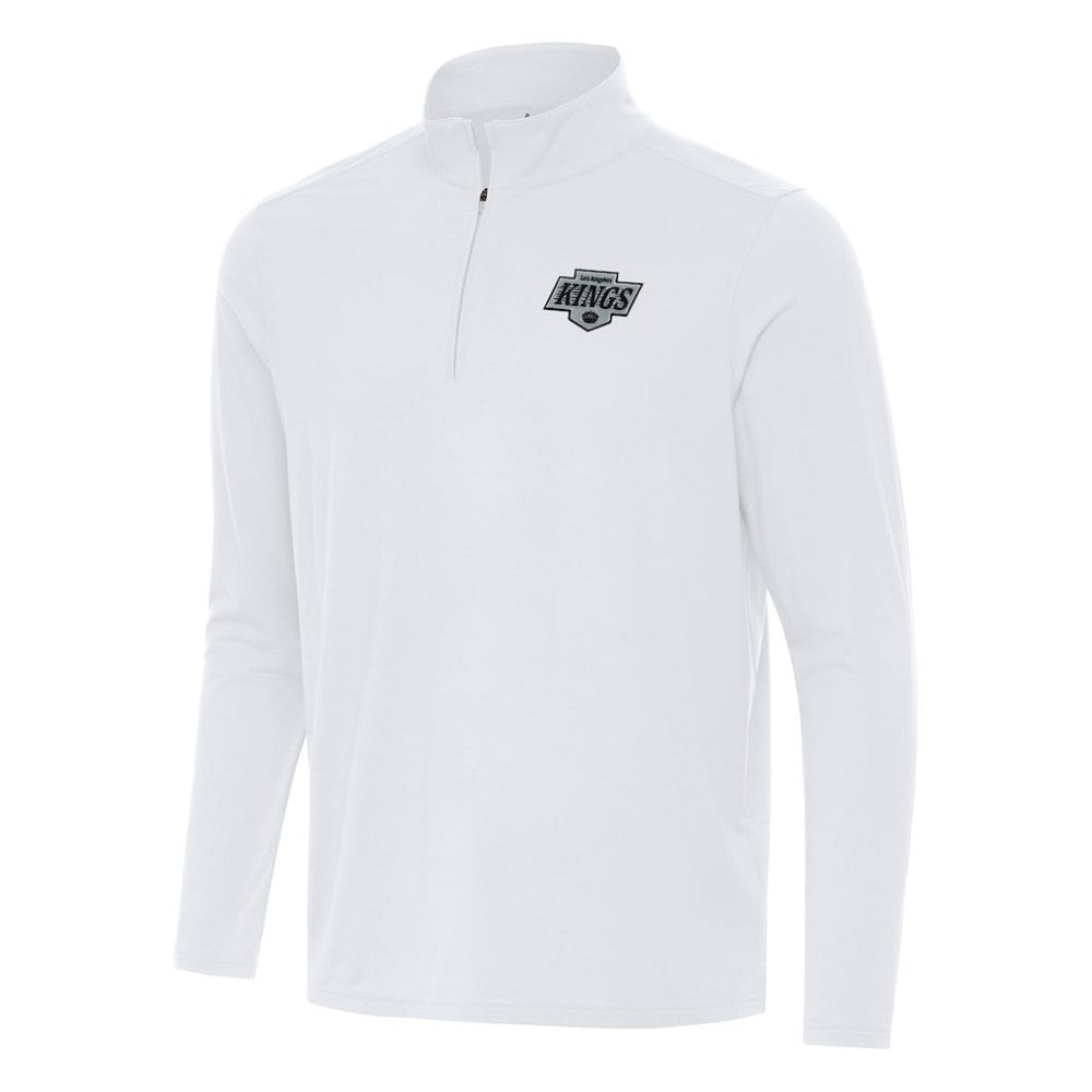 NHL Los Angeles Kings Antigua Intent Quarter-Zip Top - White
