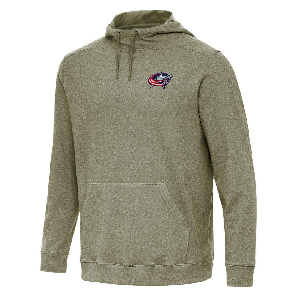 NHL Columbus Blue Jackets Antigua Cloud Pullover Hoodie - Olive
