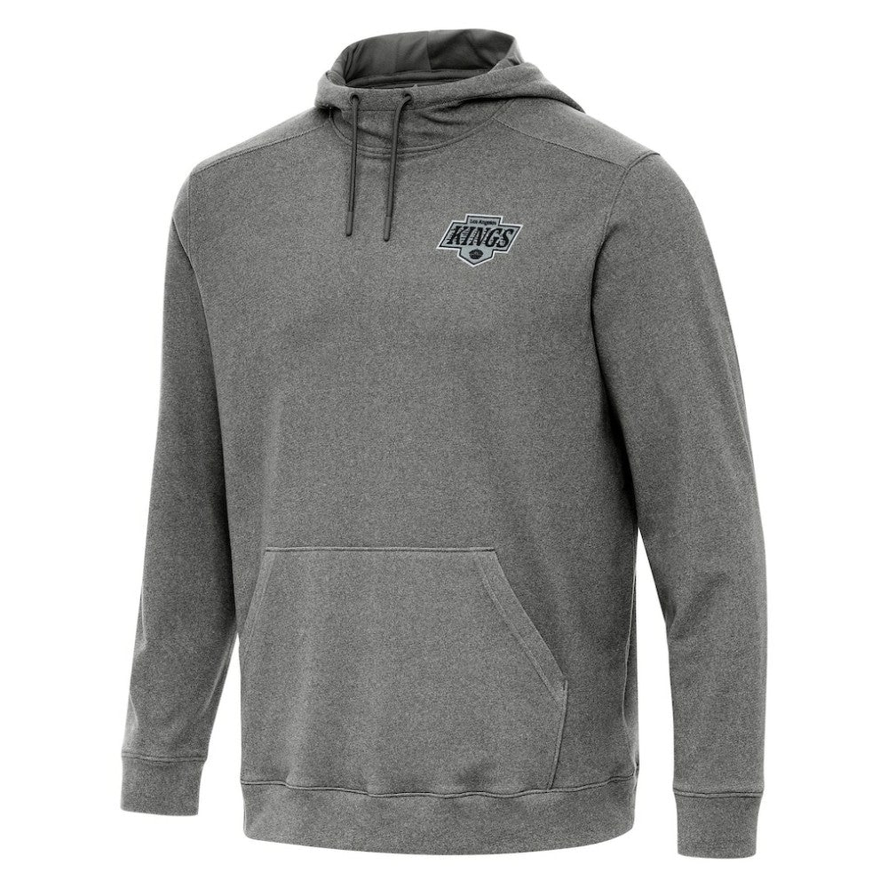 NHL Los Angeles Kings Antigua Cloud Pullover Hoodie - Heather Black