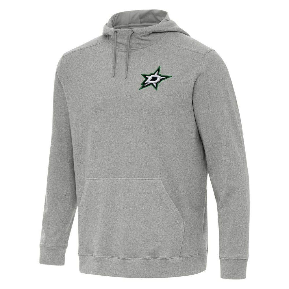 NHL Dallas Stars Antigua Cloud Pullover Hoodie - Heather Gray