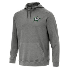 NHL Dallas Stars Antigua Cloud Pullover Hoodie - Heather Black