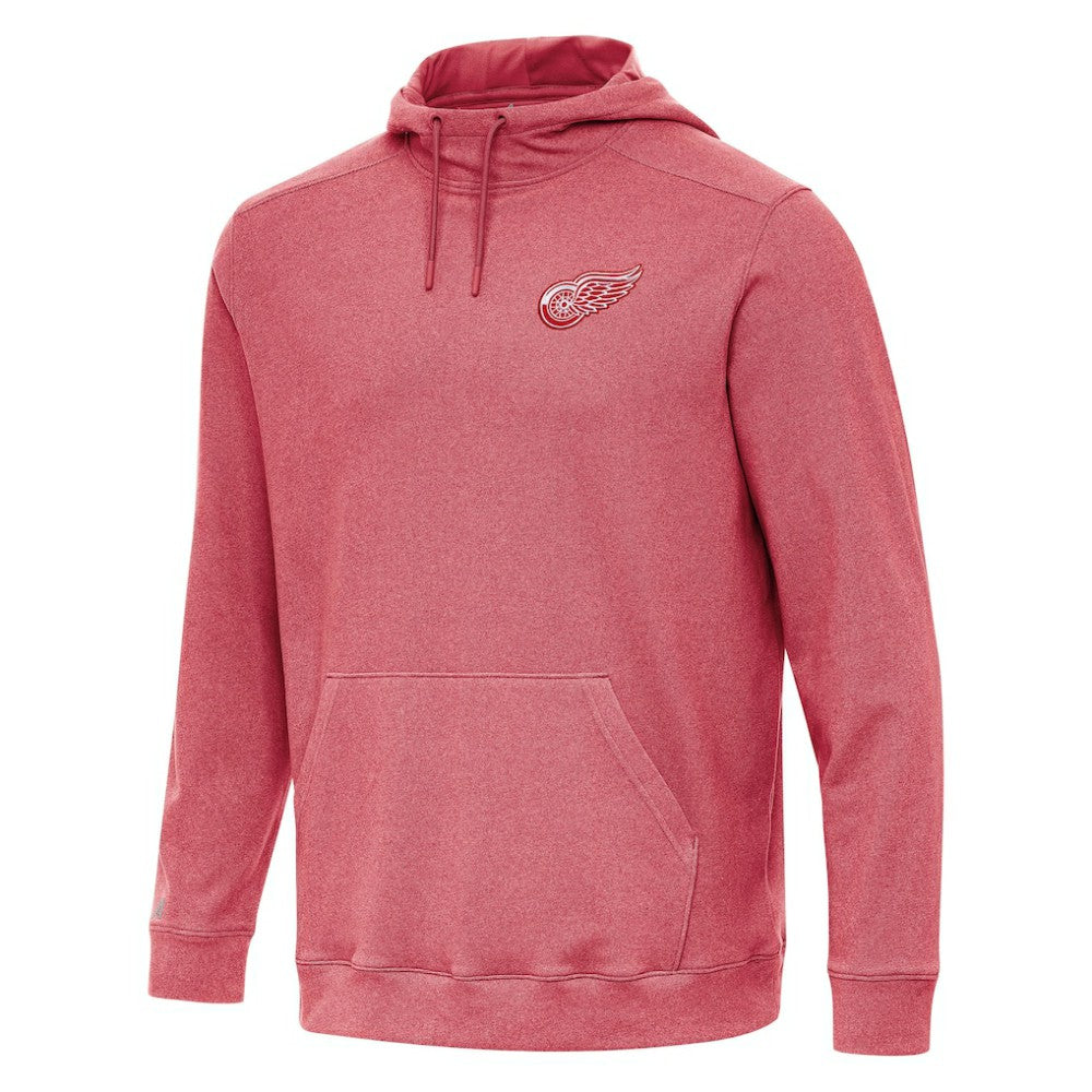 NHL Detroit Red Wings Antigua Cloud Pullover Hoodie - Heather Red