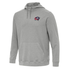 NHL Columbus Blue Jackets Antigua Cloud Pullover Hoodie - Heather Gray