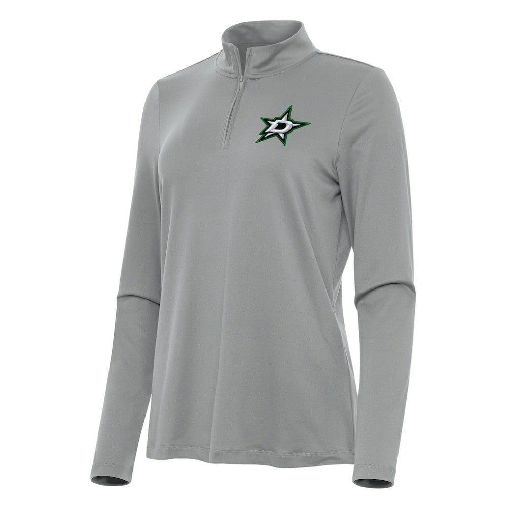 NHL Dallas Stars Antigua Women's Reprocess Quarter-Zip Top - Gray