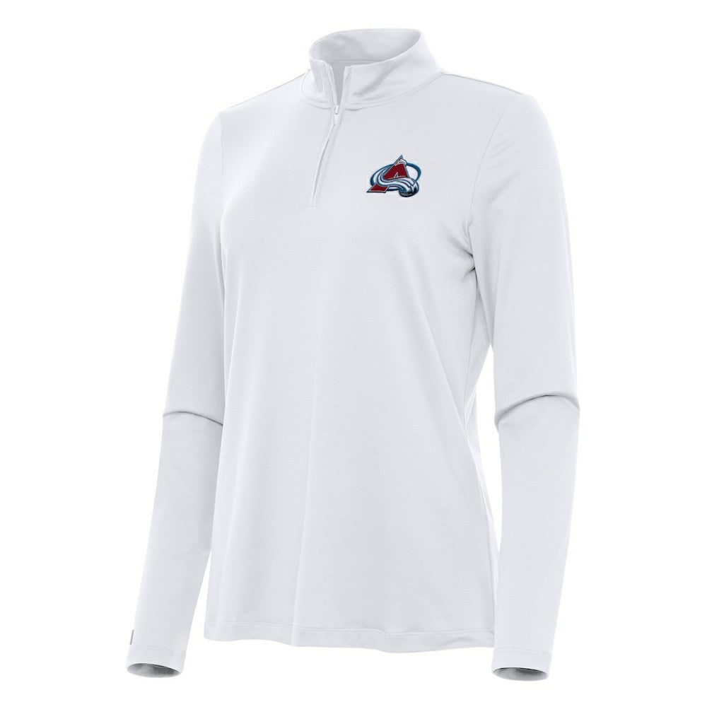 NHL Colorado Avalanche Antigua Women's Reprocess Quarter-Zip Top - White