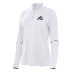 NHL Colorado Avalanche Antigua Women's Reprocess Quarter-Zip Top - White
