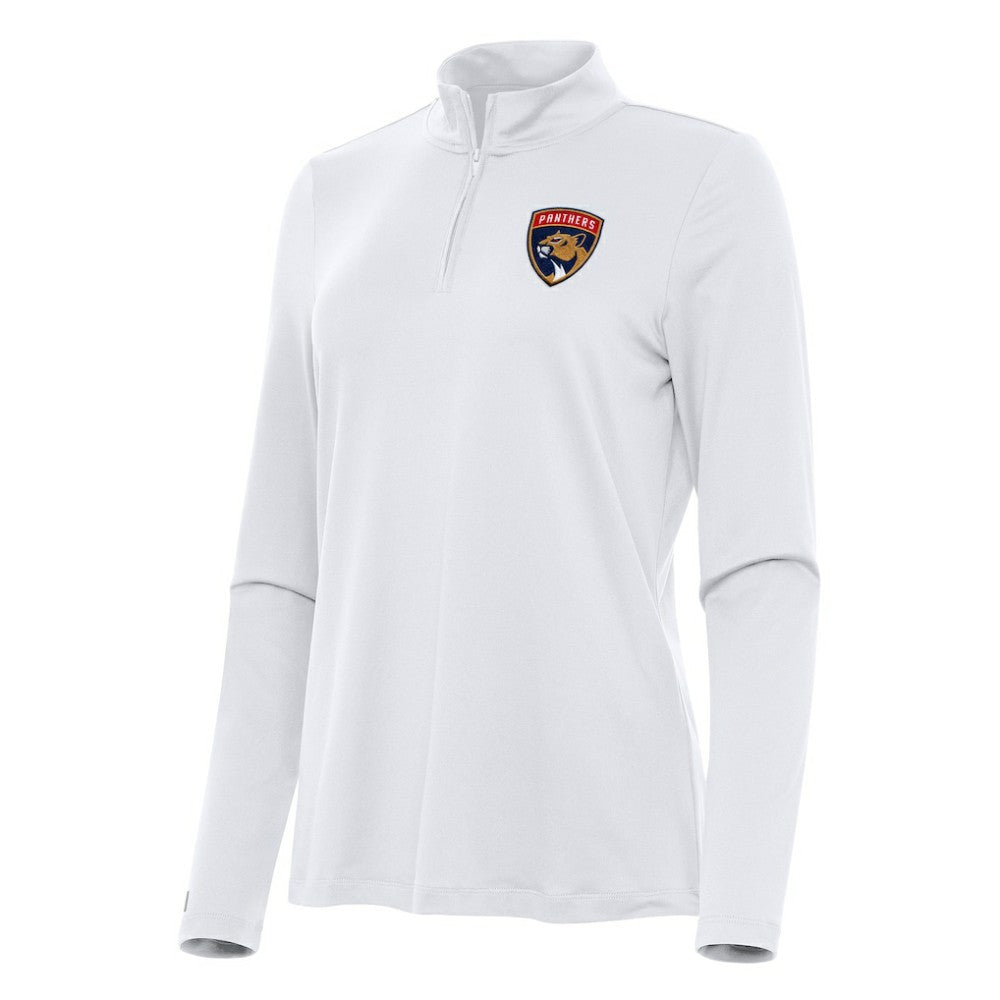 NHL Florida Panthers Antigua Women's Reprocess Quarter-Zip Top - White