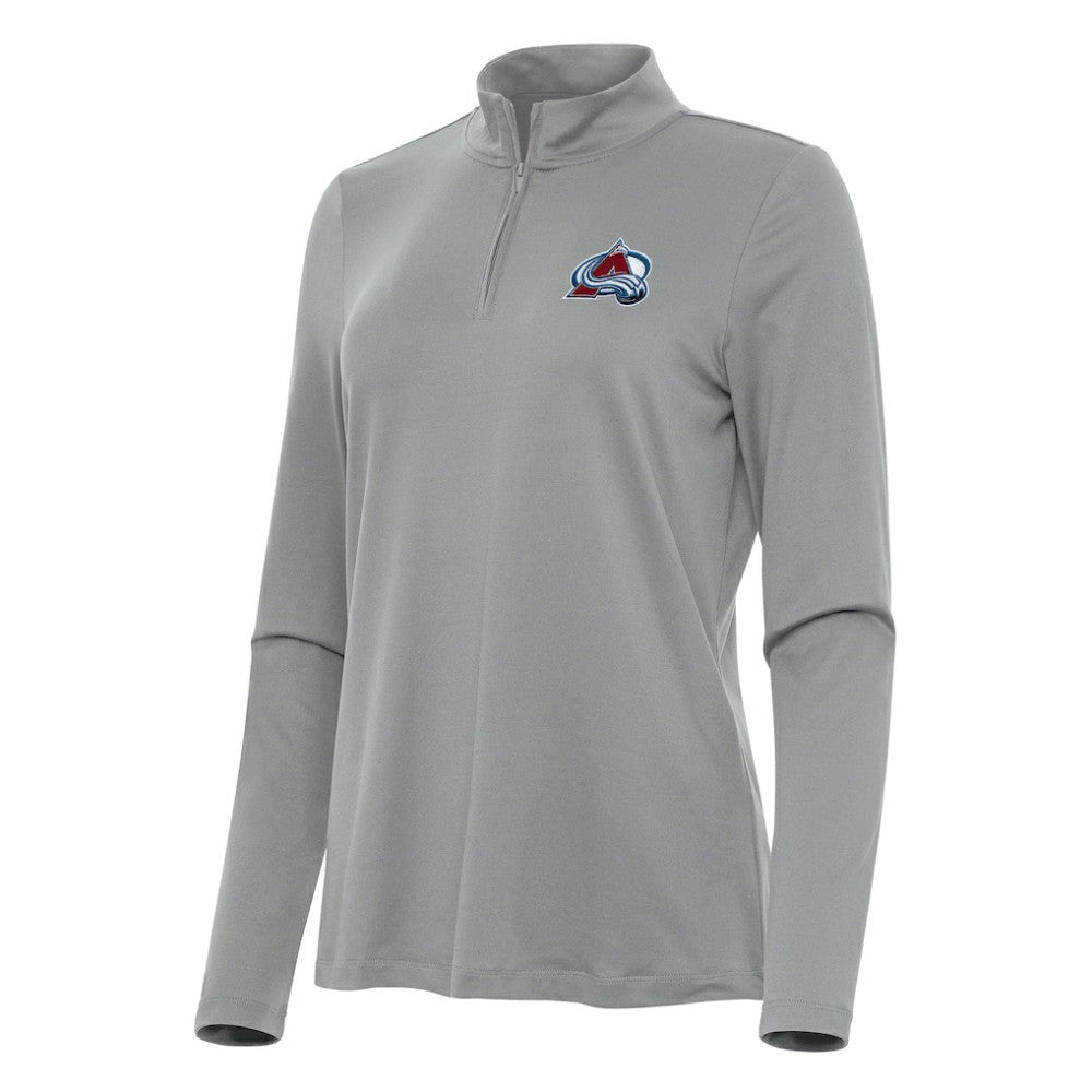 NHL Colorado Avalanche Antigua Women's Reprocess Quarter-Zip Top - Gray