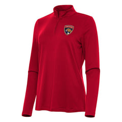 NHL Florida Panthers Antigua Women's Reprocess Quarter-Zip Top - Red