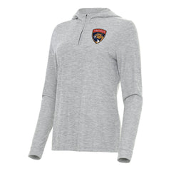 NHL Florida Panthers Antigua Women's Daybreak Quarter-Zip Hoodie - Heather Gray