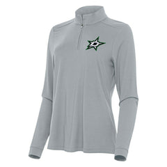 NHL Dallas Stars Antigua Women's Intent Quarter-Zip Top - Gray