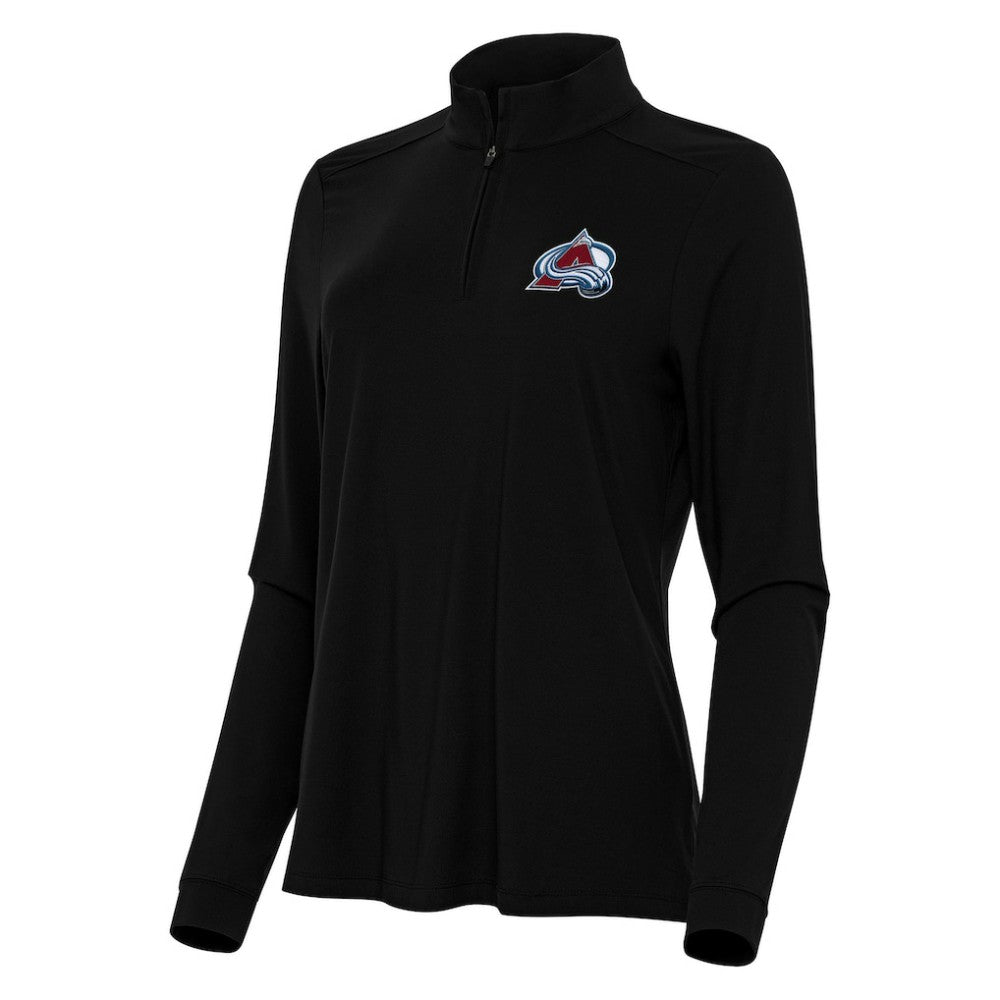 NHL Colorado Avalanche Antigua Women's Intent Quarter-Zip Top - Black