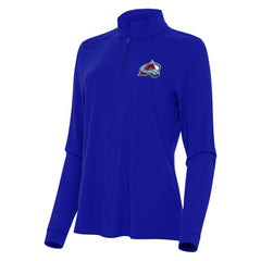 NHL Colorado Avalanche Antigua Women's Intent Quarter-Zip Top - Royal