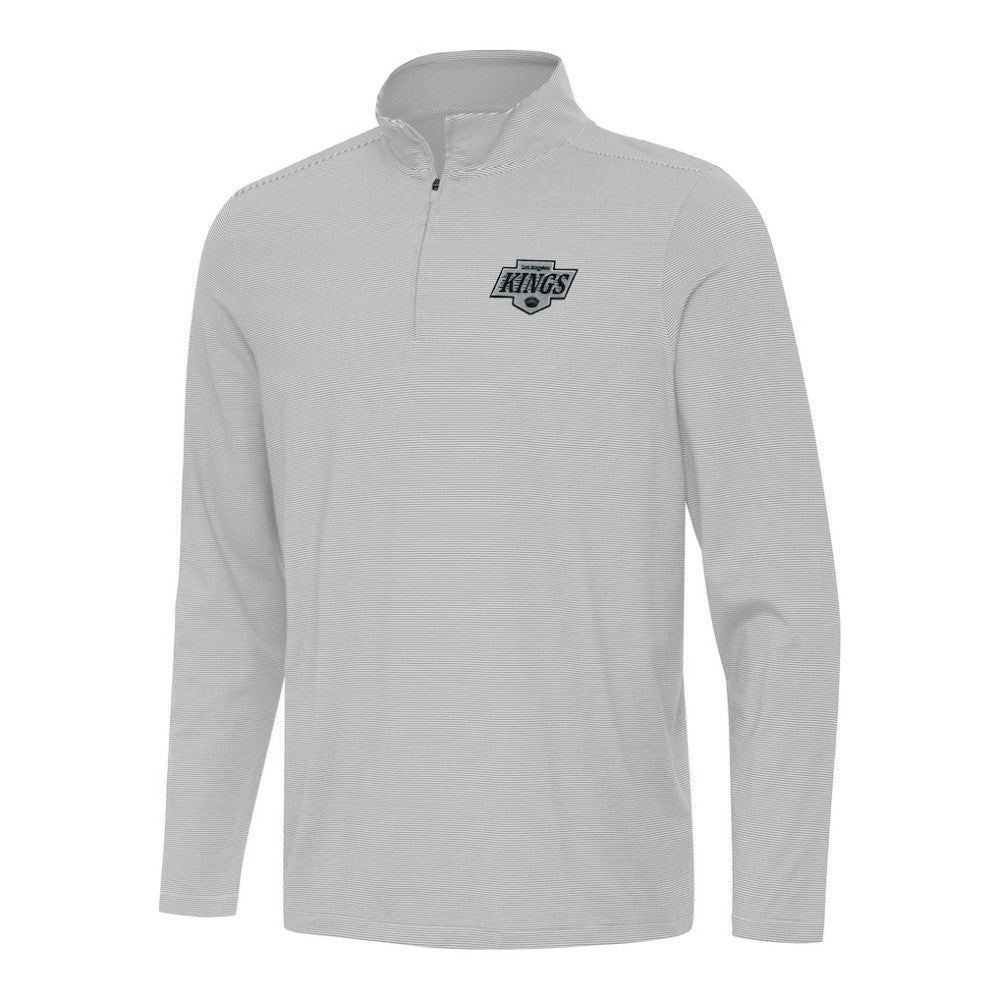 NHL Los Angeles Kings Antigua Twine Quarter-Zip Top - Gray