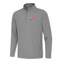 NHL Detroit Red Wings Antigua Twine Quarter-Zip Top - Black