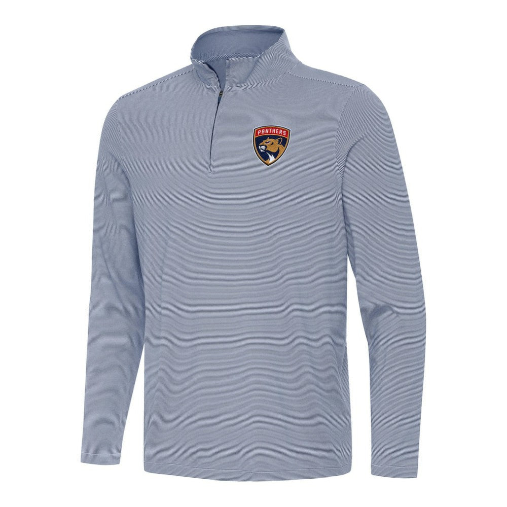 NHL Florida Panthers Antigua Twine Quarter-Zip Top - Navy