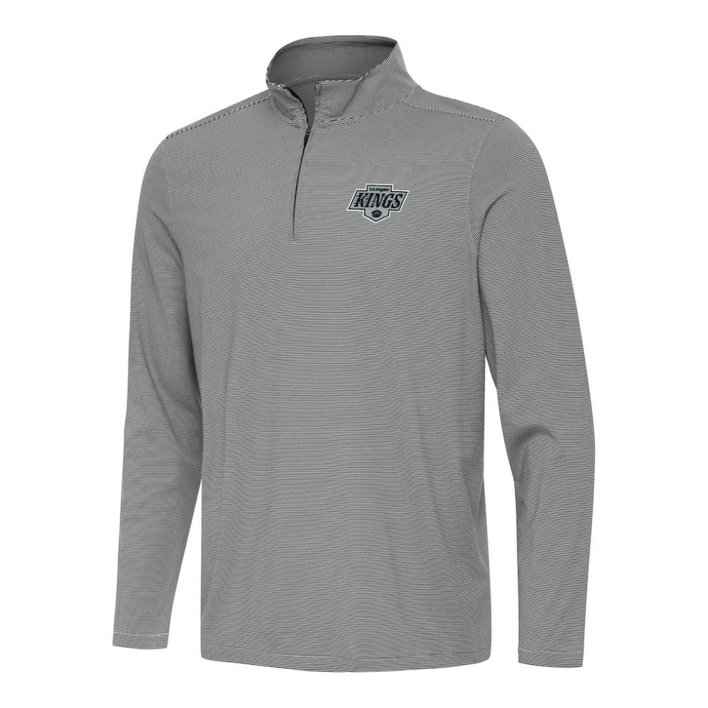 NHL Los Angeles Kings Antigua Twine Quarter-Zip Top - Black