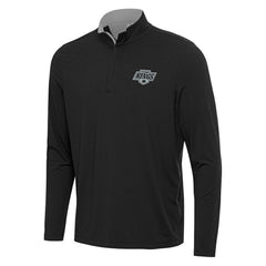 NHL Los Angeles Kings Antigua Content Quarter-Zip Pullover Top - Black/Gray