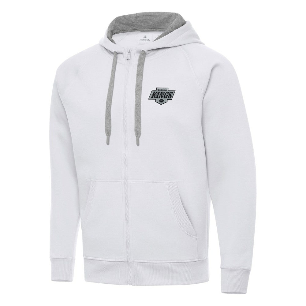 NHL Los Angeles Kings Antigua Big & Tall Victory Full-Zip Hoodie - White