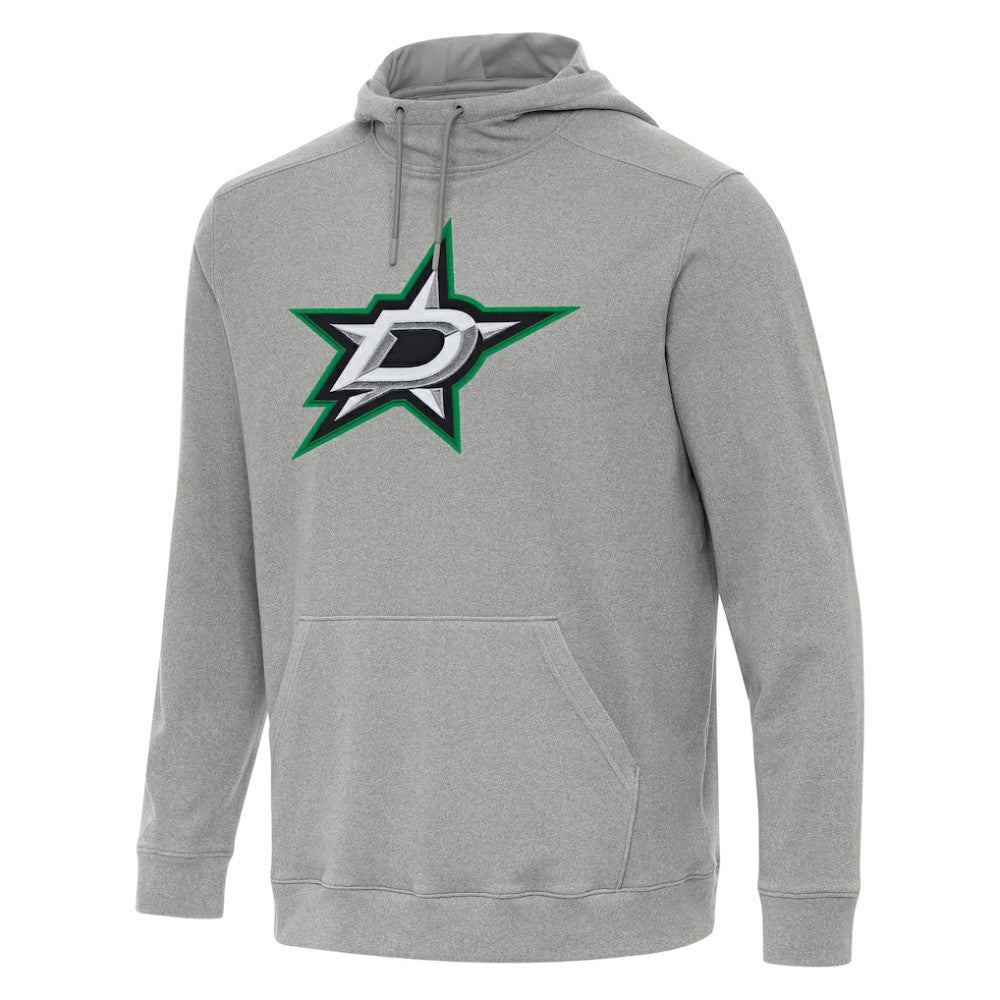 NHL Dallas Stars Antigua Cloud Pullover Hoodie - Heather Gray