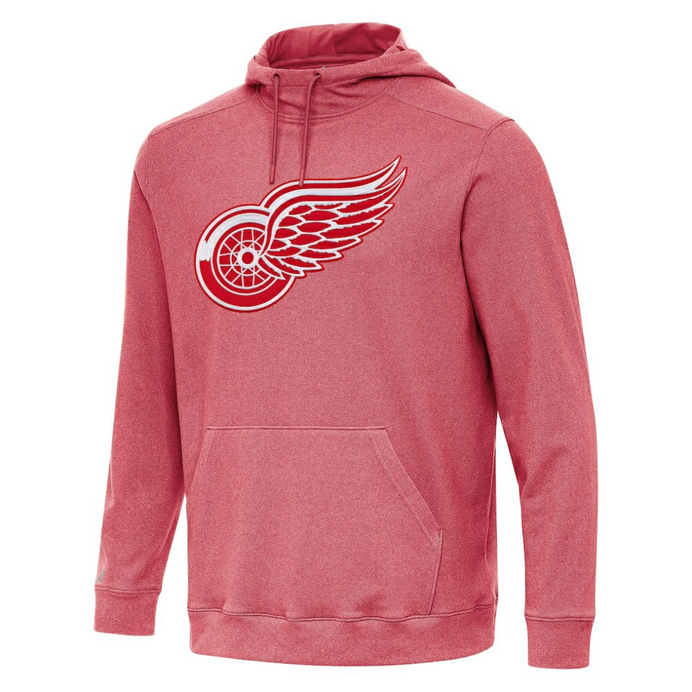 NHL Detroit Red Wings Antigua Cloud Pullover Hoodie - Heather Red