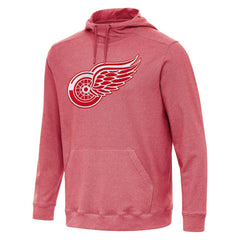NHL Detroit Red Wings Antigua Cloud Pullover Hoodie - Heather Red