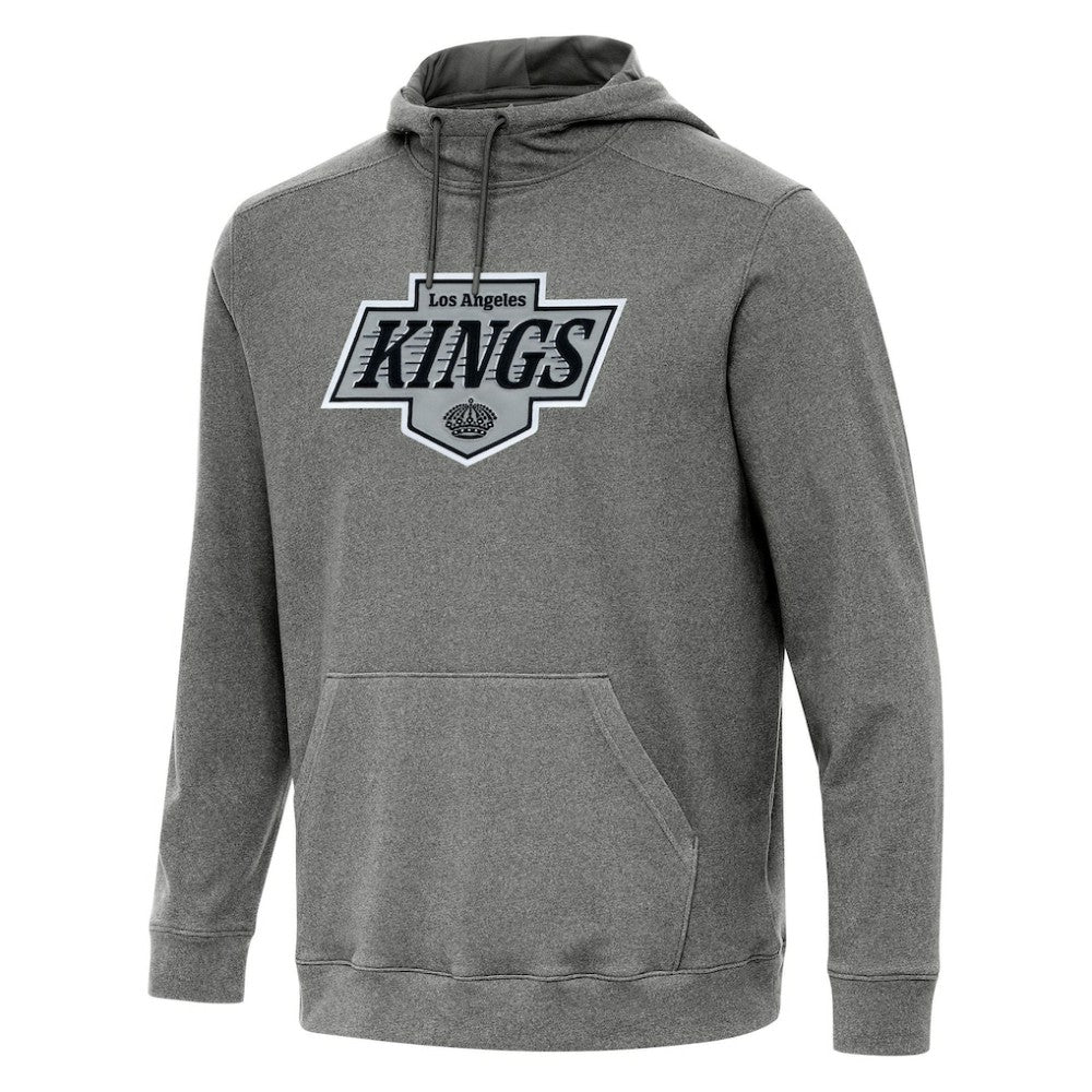 NHL Los Angeles Kings Antigua Cloud Pullover Hoodie - Heather Black