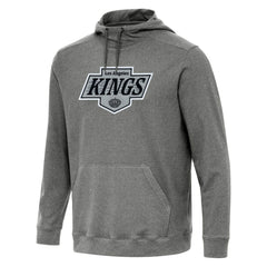 NHL Los Angeles Kings Antigua Cloud Pullover Hoodie - Heather Black