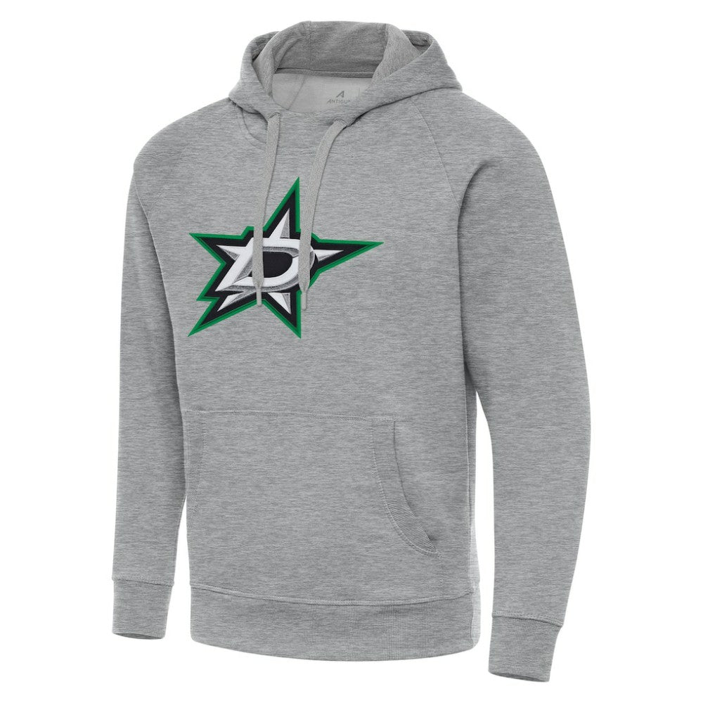 NHL Dallas Stars Antigua Big & Tall Victory Pullover Hoodie - Heather Gray