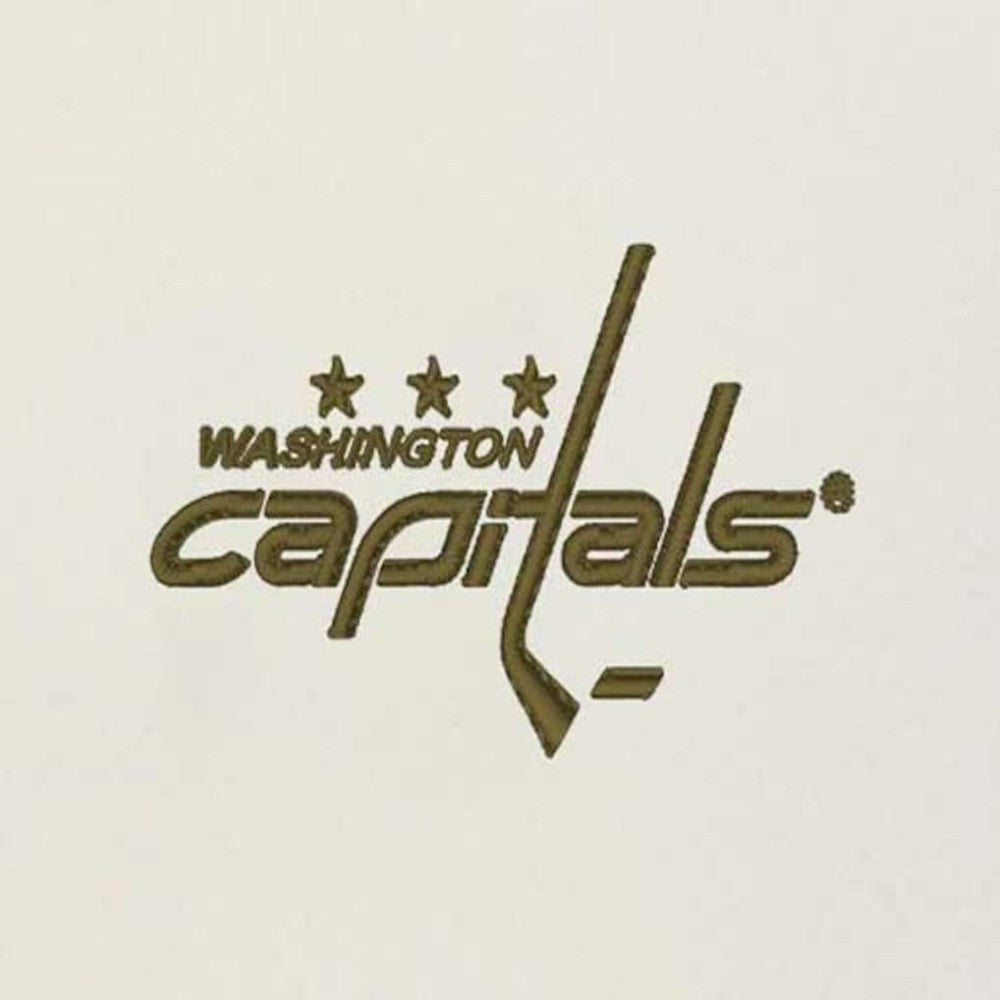 NHL Washington Capitals Antigua Intrepid Sand Raglan Long Sleeve Hoodie T-Shirt - Cream/Olive