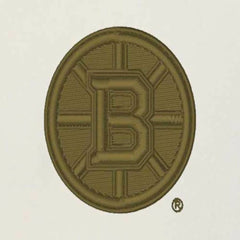 NHL Boston Bruins Antigua Intrepid Sand Raglan Long Sleeve Hoodie T-Shirt - Cream/Olive