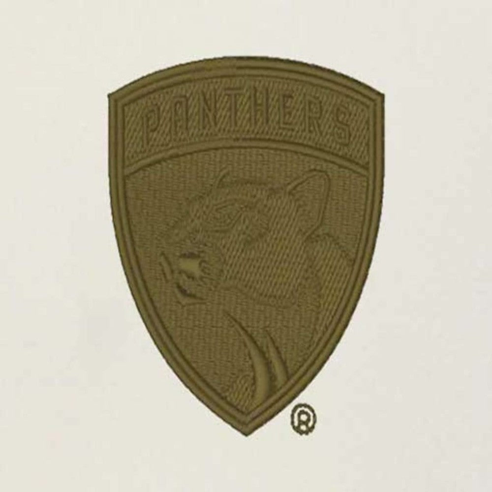 NHL Florida Panthers Antigua Intrepid Sand Raglan Long Sleeve Hoodie T-Shirt - Cream/Olive