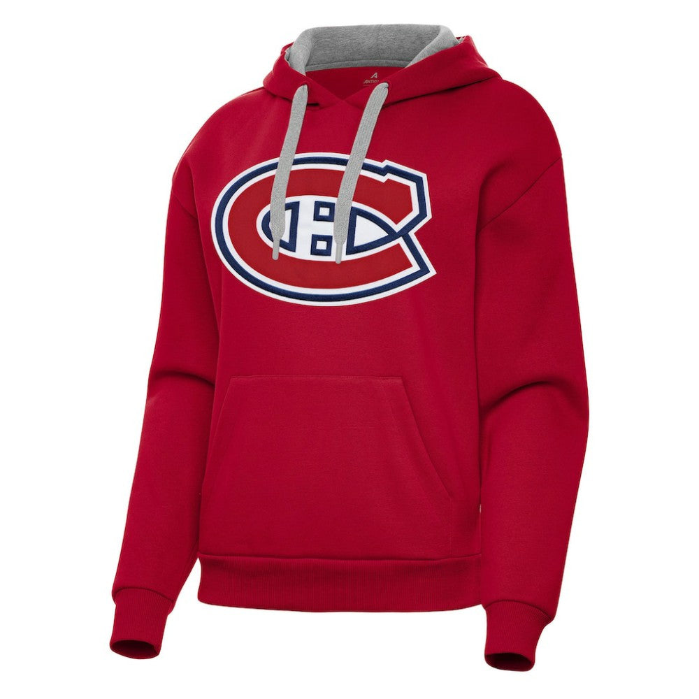 NHL Montreal Canadiens Antigua Women's Victory Pullover Hoodie - Red