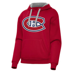 NHL Montreal Canadiens Antigua Women's Victory Pullover Hoodie - Red