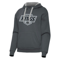 NHL Los Angeles Kings Antigua Women's Victory Pullover Hoodie - Charcoal