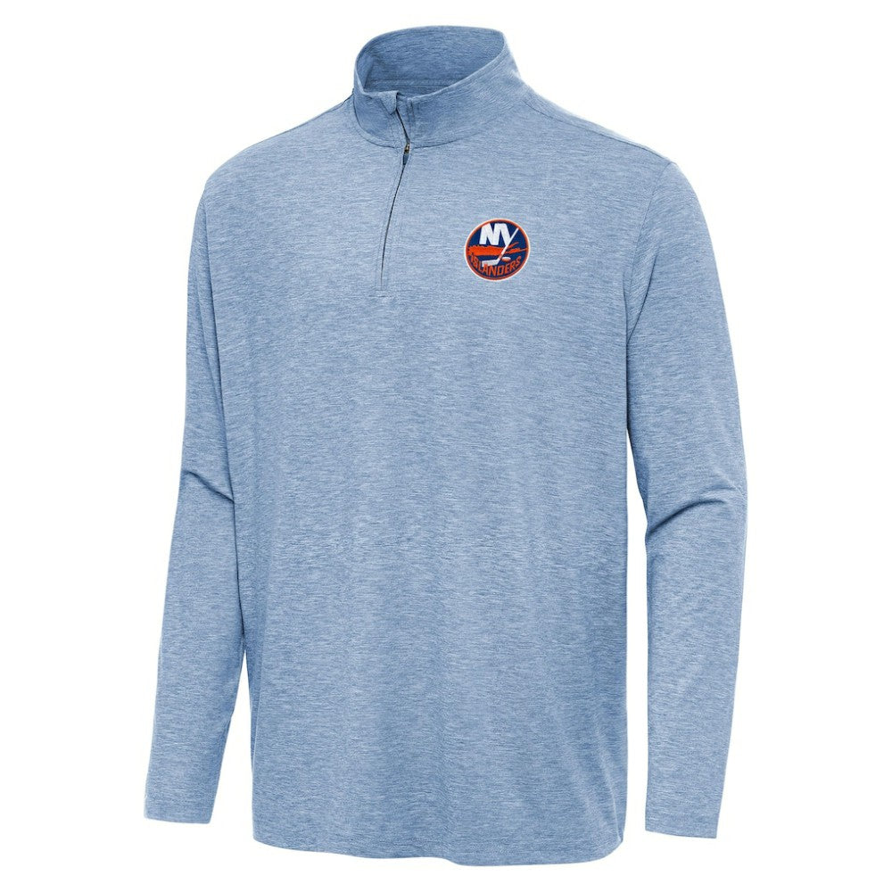 NHL New York Islanders Antigua Hunk Quarter-Zip Top - Heather Aqua