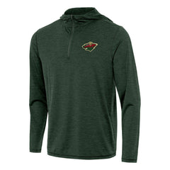 NHL Minnesota Wild Antigua Tidy Quarter-Zip Hoodie - Hunter Green
