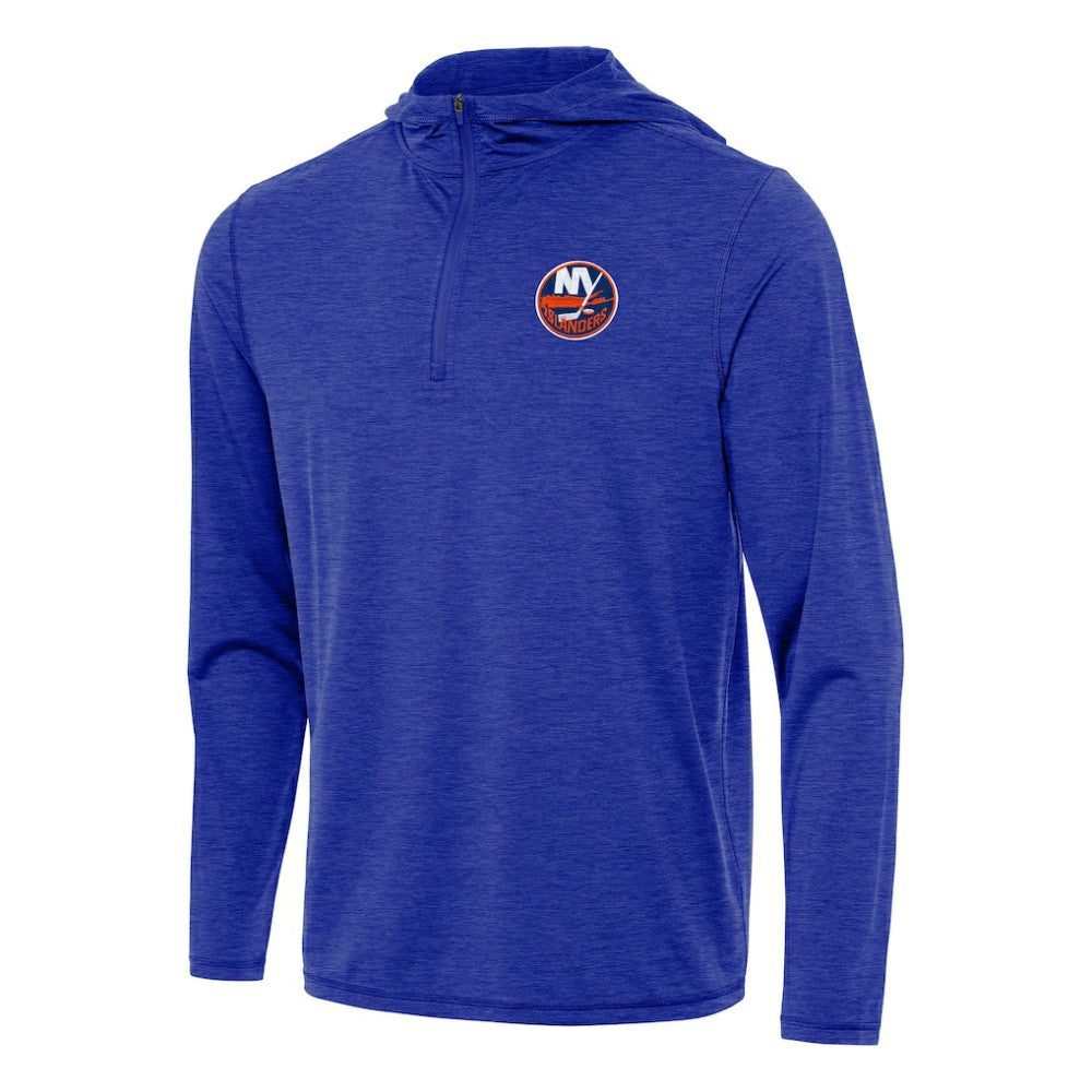 NHL New York Islanders Antigua Tidy Quarter-Zip Hoodie - Heather Royal